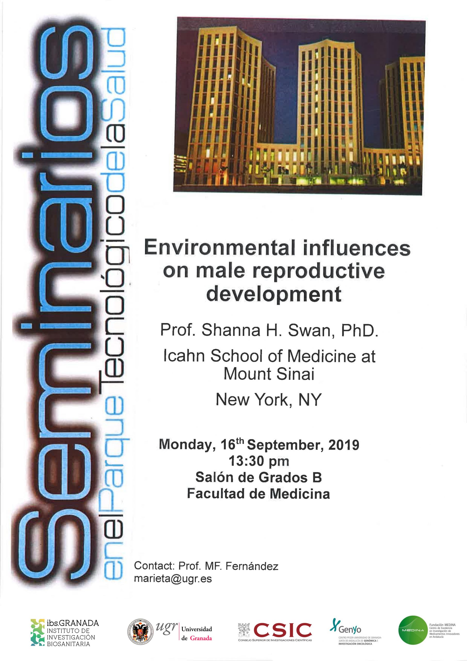 Conferencia: "Environmental influences on male reproductive development"